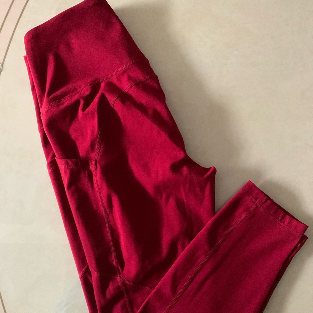 Yogalicious Ladies Red Leggings